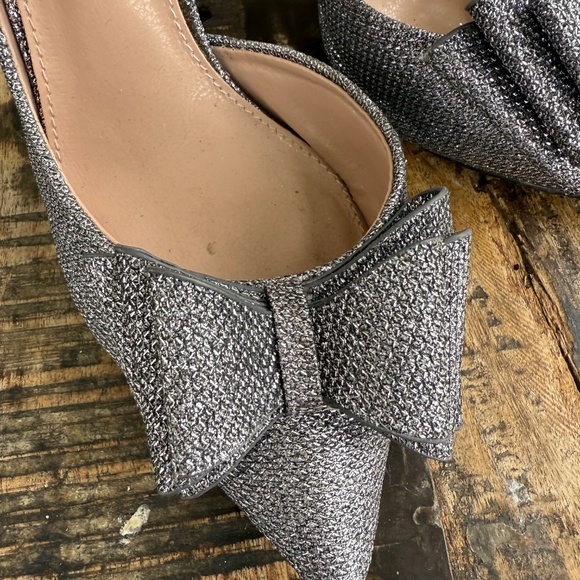 Betsey Johnson silver glitter heels.81/2. - Picture 5 of 10